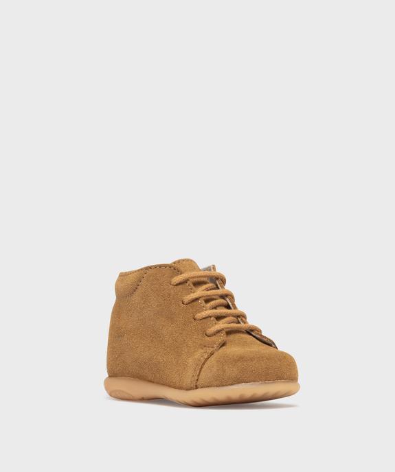 Chaussures premiers pas dessus cuir bébé - NA! vue3 - NA! - GEMO