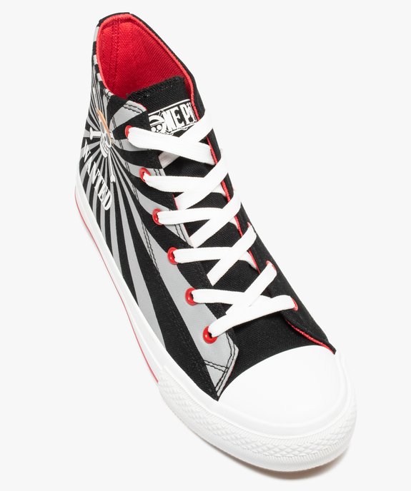Baskets homme semi-montantes en toile – One Piece vue6 - ONE PIECE - GEMO