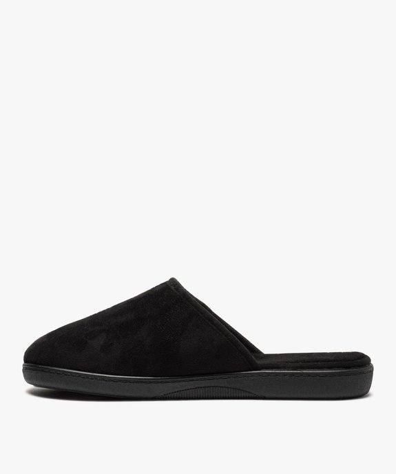 Chaussons homme mules à surpiqûres contrastantes vue3 - GEMO(HOMWR HOM) - GEMO