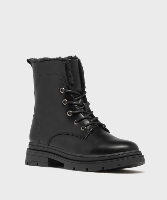 Boots plat avec doublure chaude et semelle épaisse femme - 5 Miles vue2 - 5 MILES - GEMO