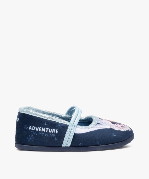 Chaussons fille ballerines en velours - Reine des Neiges  vue1 - REINE DES NEIGE - GEMO