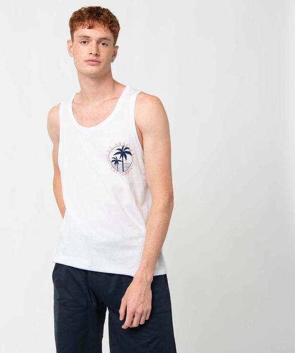 Débardeur homme avec motif palmier vue1 - GEMO (HOMME) - GEMO