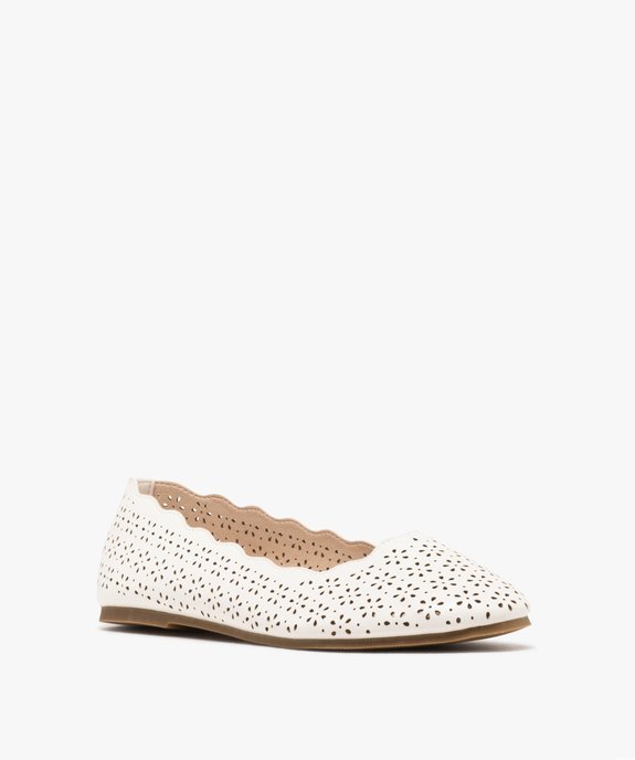 Ballerines à motifs ajourés et col ondulé femme - Valentina Baldano vue9 - VALENTINA BALDA - GEMO