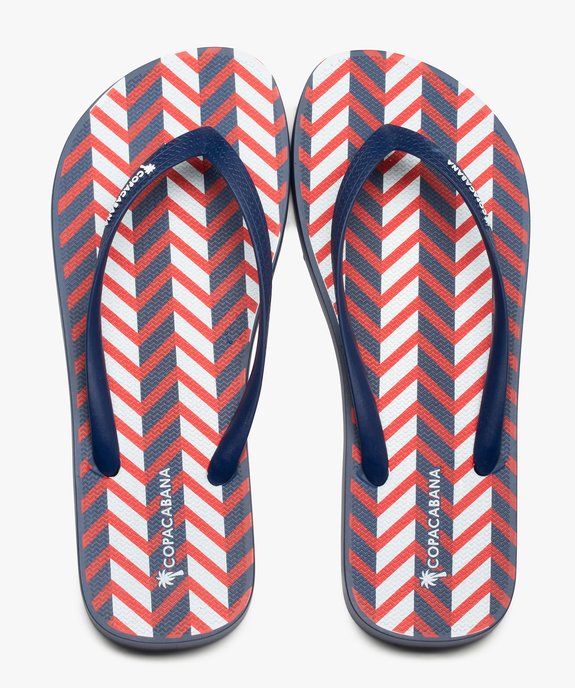 Tongs femme à motifs graphiques - Copacabana vue1 - COPACABANA - GEMO