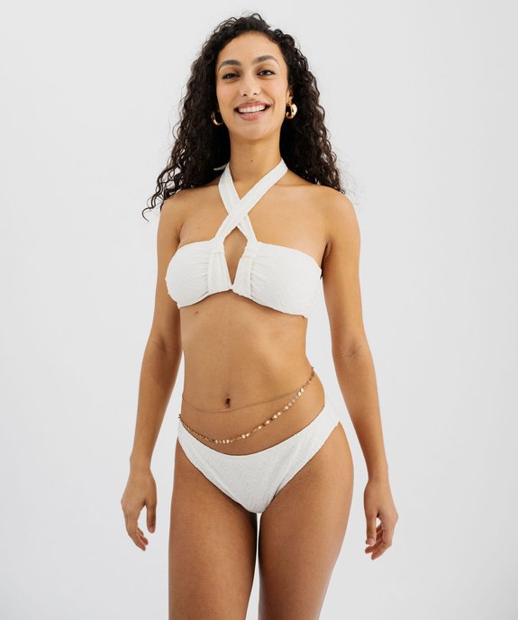 Bas de maillot de bain forme culotte femme vue3 - GEMO (PLAGE) - GEMO