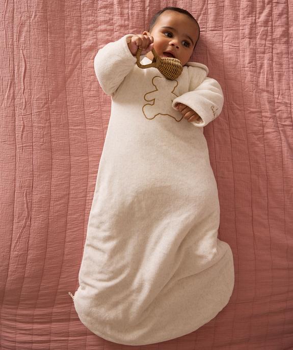 Gigoteuse en velours avec manches amovibles bébé - LuluCastagnette vue5 - LULUCASTAGNETTE - GEMO