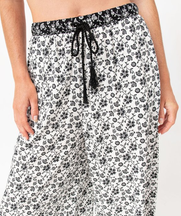 Pantalon de pyjama fluide coupe ample femme vue5 - GEMO(HOMWR FEM) - GEMO