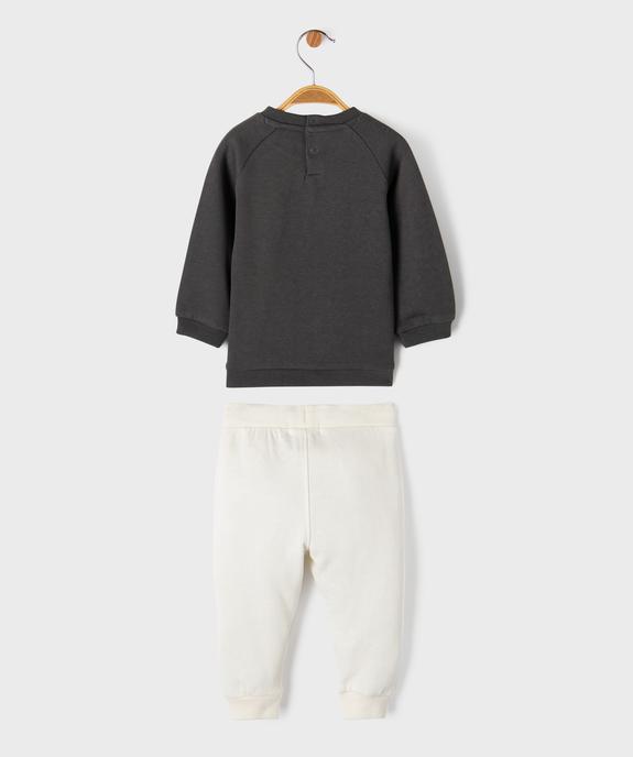 Ensemble 2 pièces bébé garçon sweat et pantalon vue4 - GEMO 4G BEBE - GEMO