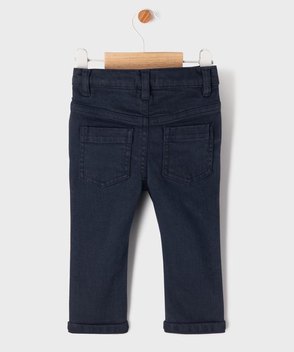Pantalon slim en toile extensible bébé garçon vue6 - GEMO 4G BEBE - GEMO