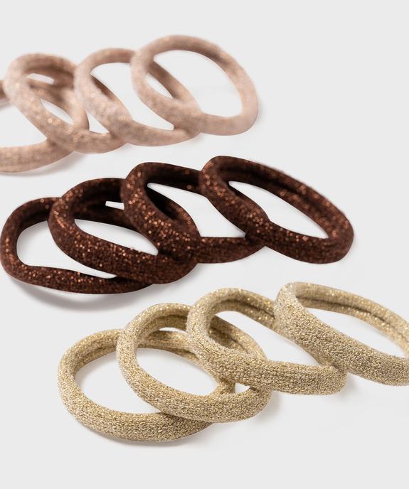 Elastiques cheveux à paillettes (lot de 12) vue2 - GEMO (ACCESS) - GEMO