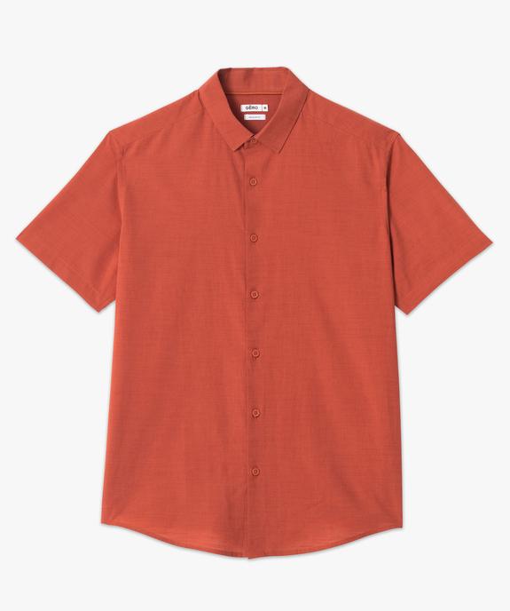 Chemise à manches courtes en coton léger homme vue3 - GEMO (HOMME) - GEMO