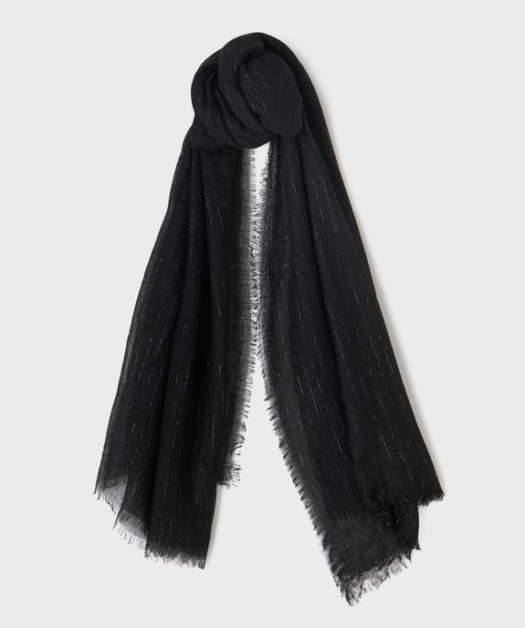 Foulard en maille gaufrée et pailletée femme vue1 - GEMO 4G FEMME - GEMO