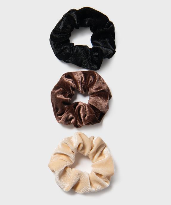 Chouchous pour les cheveux en velours femme (lot de 3) vue1 - GEMO (ACCESS) - GEMO