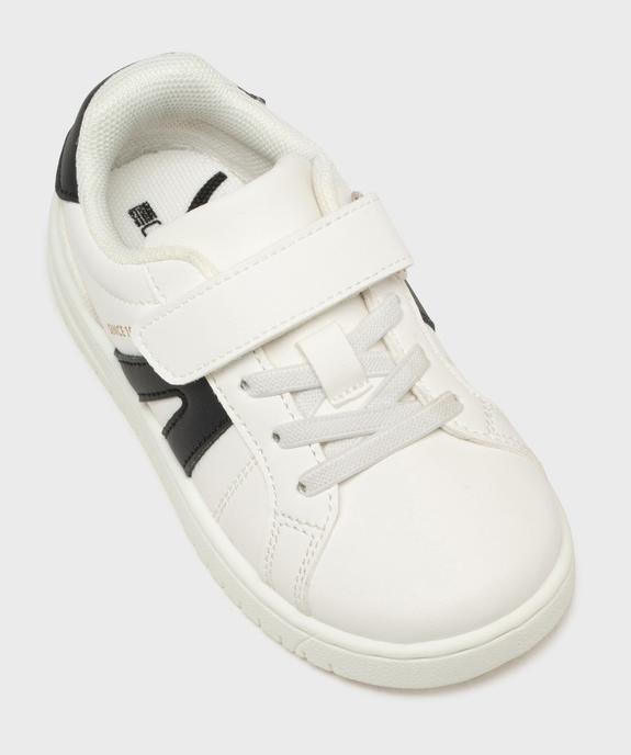 Baskets à scratch avec empiècements contrastants garçon - 5 Miles vue5 - 5 MILES - GEMO