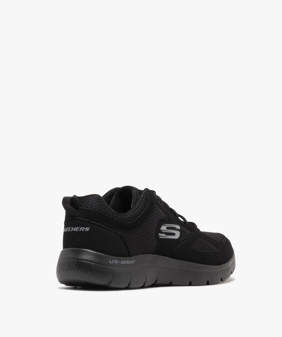 Baskets homme légères running en mesh Burns 2.0 - Skechers vue4 - SKECHERS - GEMO