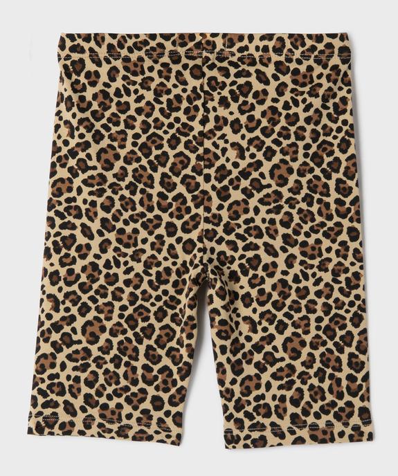 Cycliste en coton stretch fille vue3 - GEMO 4G FILLE - GEMO