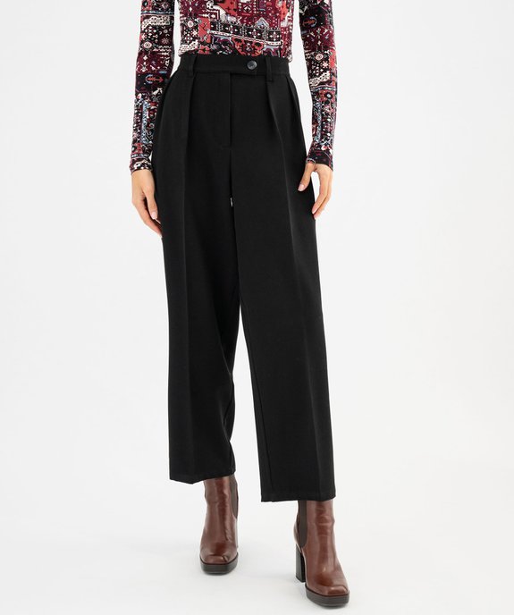 Pantalon à pinces longueur 7/8ème femme vue1 - GEMO(FEMME PAP) - GEMO