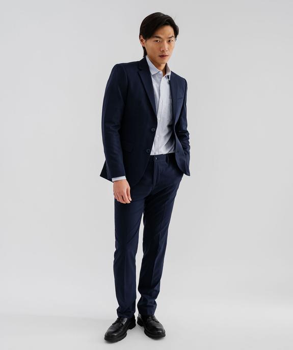 Pantalon de costume coupe slim en toile extensible homme vue5 - GEMO 4G HOMME - GEMO