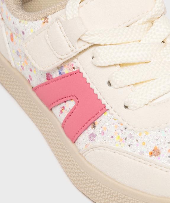 Baskets à scratch et lacets fantaisie fille - Lovely Wings vue6 - LOVELY WINGS - GEMO