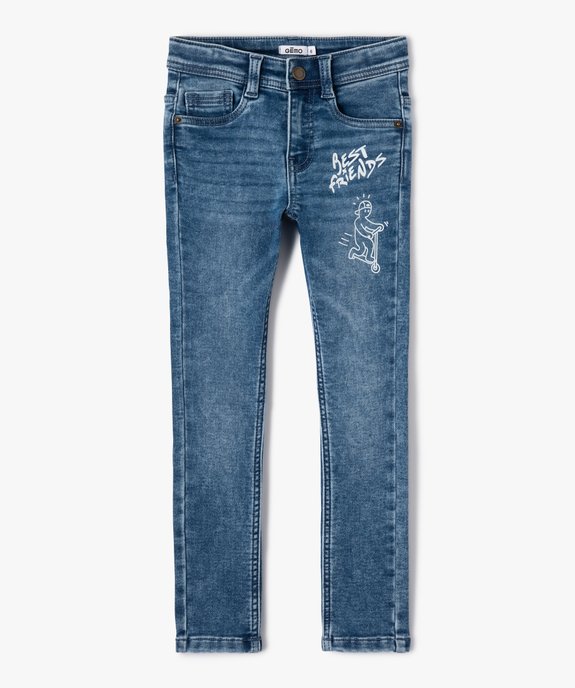 Jean garçon coupe Skinny stretch vue1 - GEMO 4G GARCON - GEMO