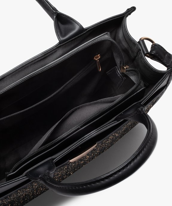 Sac à main femme avec bandoulière et pochette en maille pailletée vue3 - GEMO (ACCESS) - GEMO