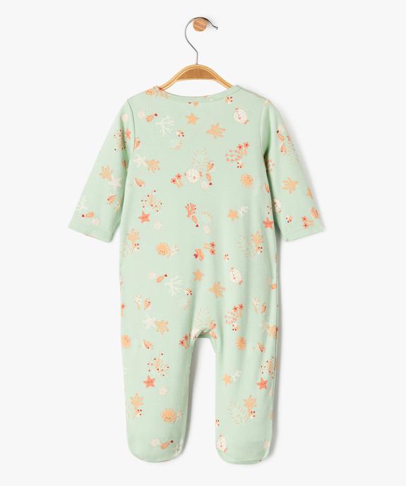 Pyjama dors-bien à motifs marins bébé fille vue4 - GEMO 4G BEBE - GEMO