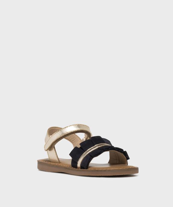 Sandales en cuir brillant avec large bride fantaisie fille - Lovely Wings vue2 - LOVELY WINGS GEMO FOR GOOD - GEMO