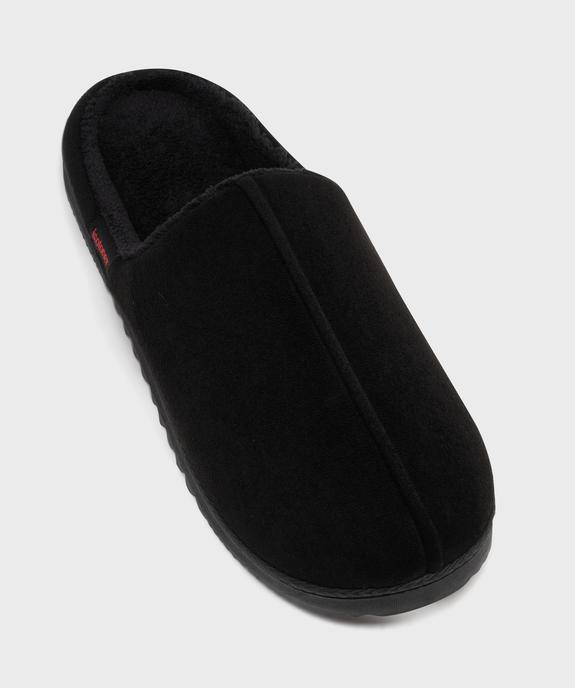 Chaussons mules unis avec doublure chaude homme - Isotoner vue5 - ISOTONER - GEMO