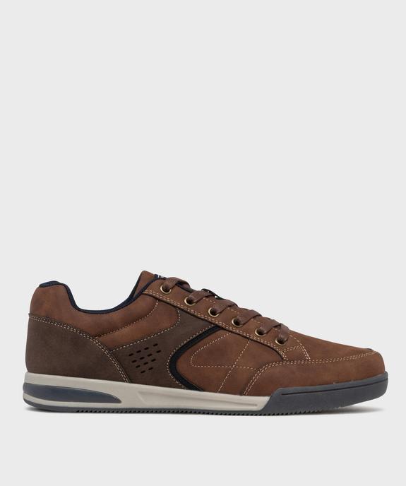 Baskets de ville bicolore à lacets homme - Urban Steps vue2 - URBAN STEPS - GEMO