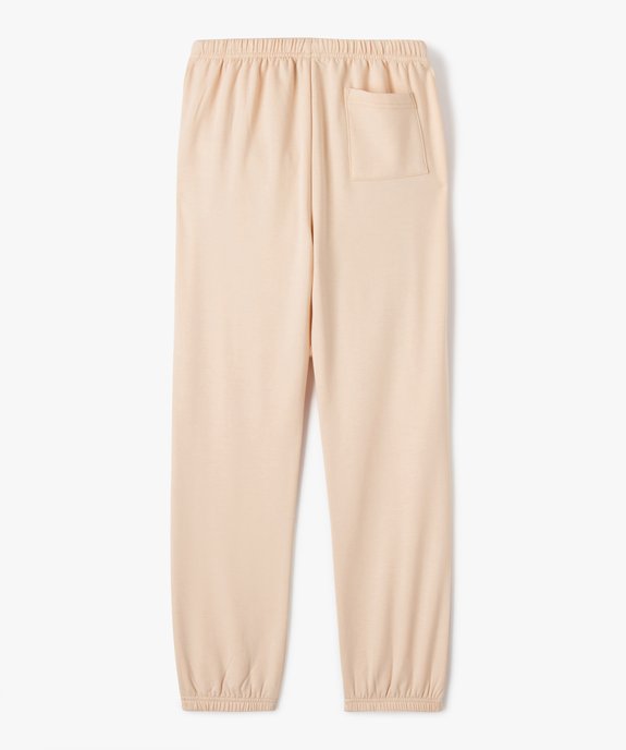 Pantalon de pyjama en molleton doux fille vue3 - GEMO