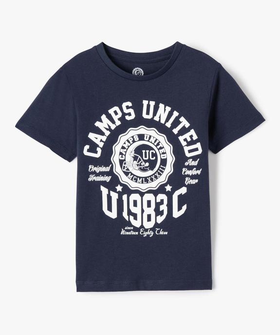 Tee-shirt garçon avec inscription XXL sur le buste - Camps United vue2 - CAMPS UNITED - GEMO