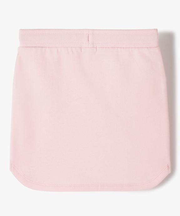 Jupe courte en maille jogging fille vue3 - GEMO 4G FILLE - GEMO