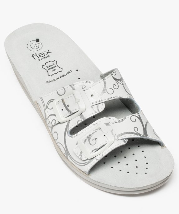 Mules femme confort avec brides à boucles - Cloggy vue5 - GEMO (EQUIPT) - GEMO