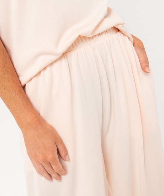 Pantalon de pyjama femme coupe large vue2 - GEMO 4G FEMME - GEMO