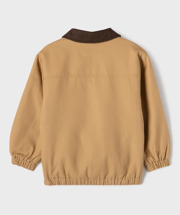 Blouson en coton avec rembourrage fin garçon vue4 - GEMO (ENFANT) - GEMO