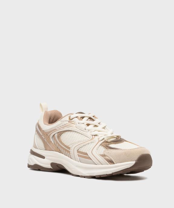 Baskets running multicolores femme - 5 Miles vue2 - 5 MILES - GEMO