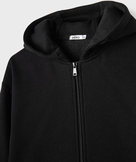 Sweat zippé à capuche garçon vue2 - GEMO (JUNIOR) - GEMO