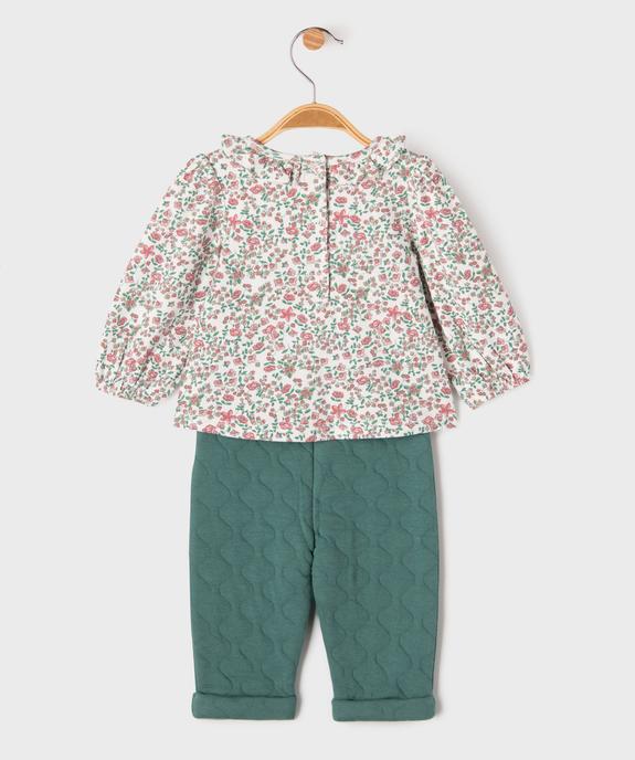 Ensemble 2 pièces bébé fille : body et pantalon vue3 - GEMO(BB COUCHE) - GEMO