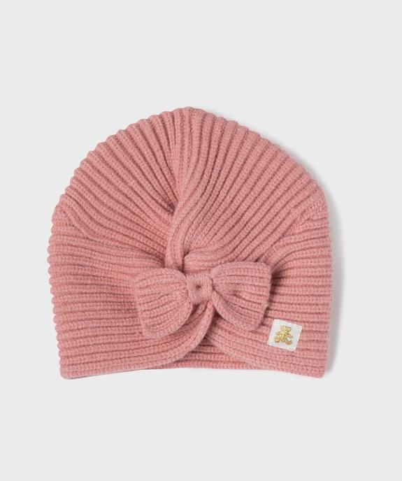 Bonnet de naissance effet noué bébé fille - LuluCastagnette vue1 - LULUCASTAGNETTE - GEMO