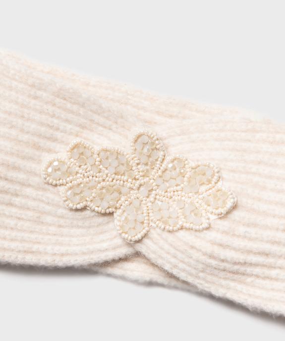 Bandeau pour les cheveux avec bijou en perles femme vue2 - GEMO 4G FEMME - GEMO