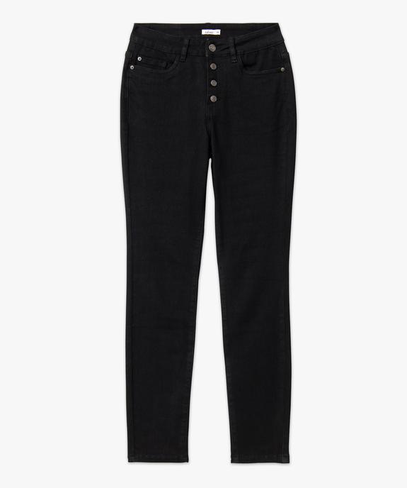 Jean skinny extensible taille haute femme vue4 - GEMO 4G FEMME - GEMO