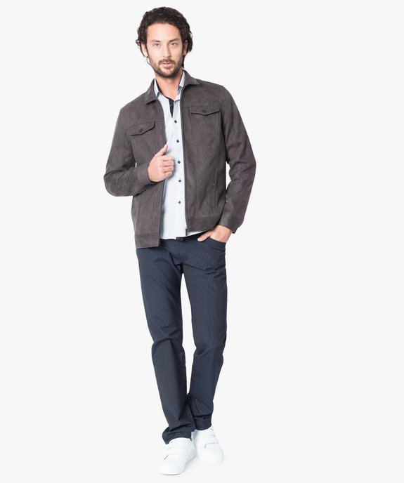 Pantalon à rayures de ville vue5 - GEMO (HOMME) - GEMO