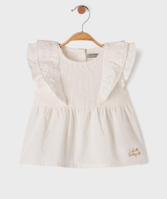 Blouse sans manches à volants bébé fille - LuluCastagnette vue1 - LULUCASTAGNETTE - GEMO