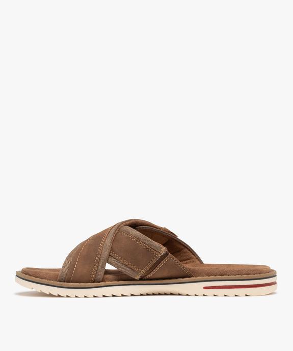 Sandales mules avec semelle massante homme - Relife vue4 - RELIFE - GEMO