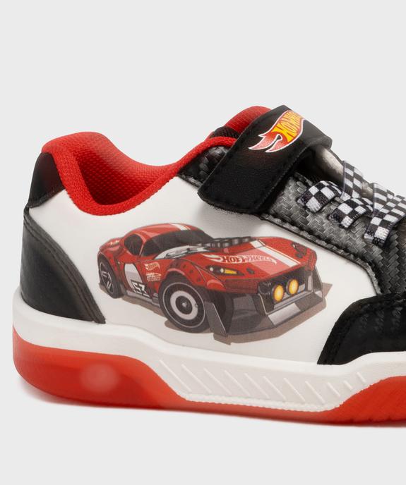 Baskets à scratch à motif voiture avec semelle lumineuse garçon - Hot Wheels vue6 - HOT WHEELS - GEMO