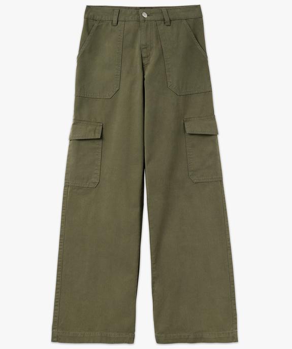 Pantalon large coupe cargo femme vue4 - GEMO 4G FEMME - GEMO