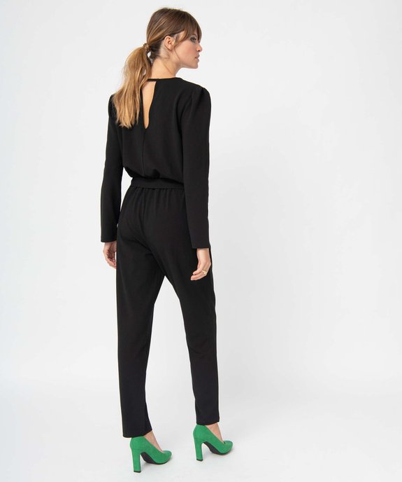 Combinaison pantalon femme avec haut cache-coeur vue3 - GEMO(FEMME PAP) - GEMO