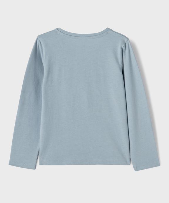 Tee-shirt à manches longues à motif fille vue3 - GEMO 4G FILLE - GEMO