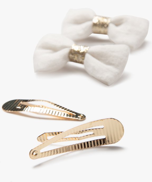 Barrettes cheveux papillons fille (lot de 4) vue2 - GEMO (ACCESS) - GEMO