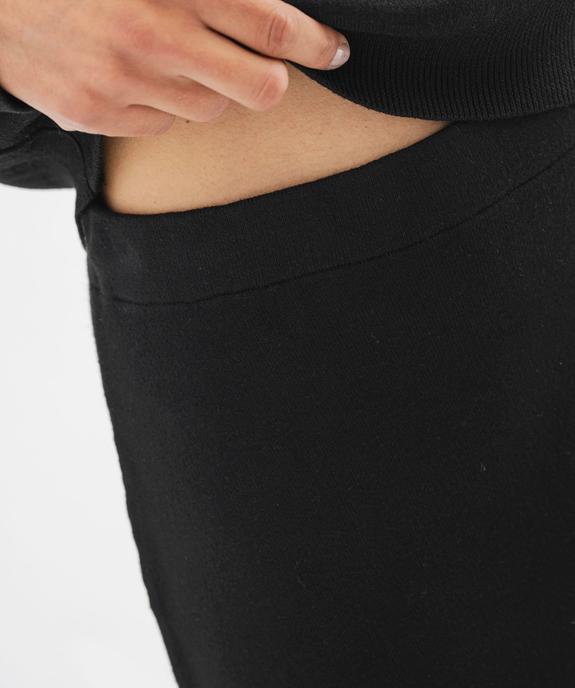 Jupe courte en maille coupe trapèze femme vue5 - GEMO 4G FEMME - GEMO